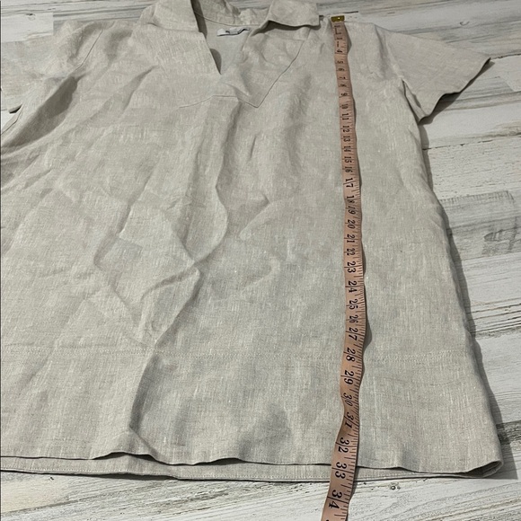 Madewell Linen Dress V-Neck - Picture 11 of 11